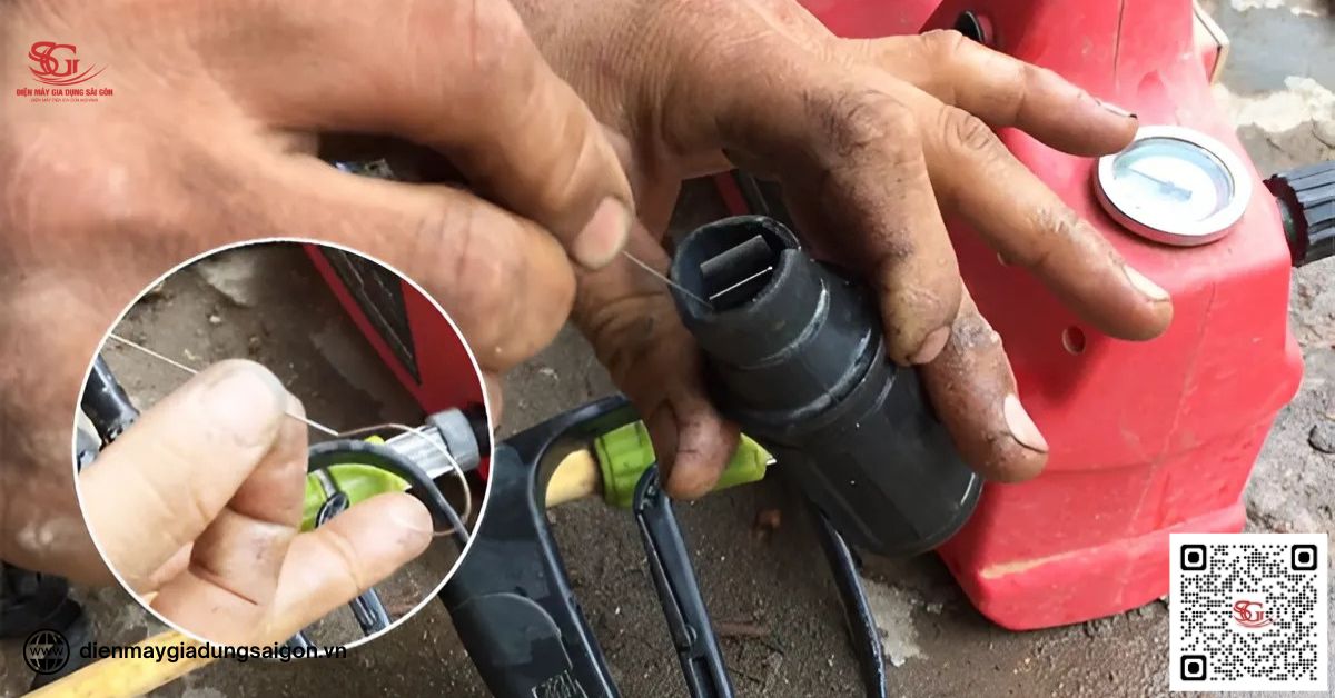 Vòi phun bị tắc nghẽn