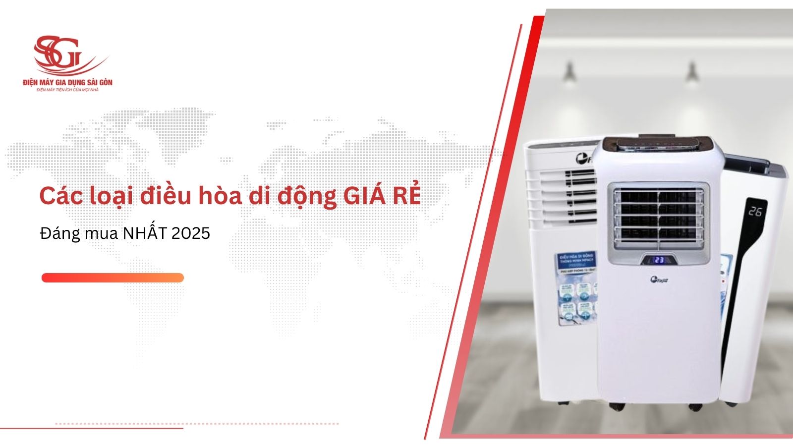 Các loại điều hòa di động GIÁ RẺ đáng mua nhất