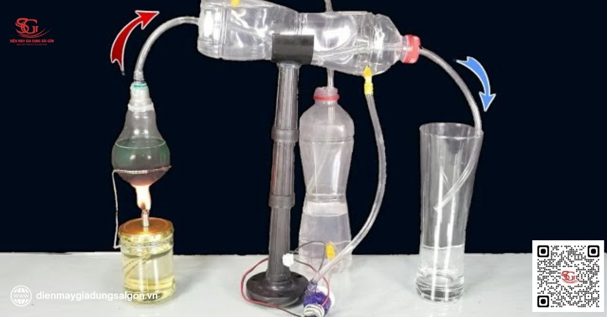 Máy lọc nước tự chế bằng phương pháp chưng cất