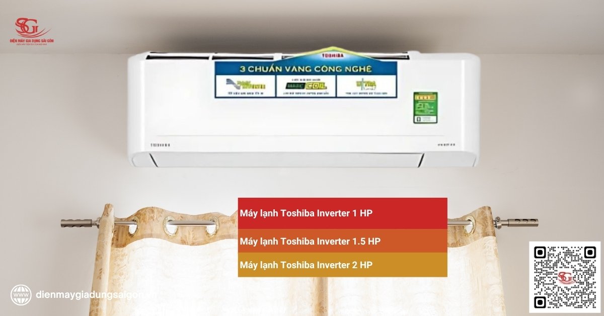 Các dòng máy lạnh Toshiba