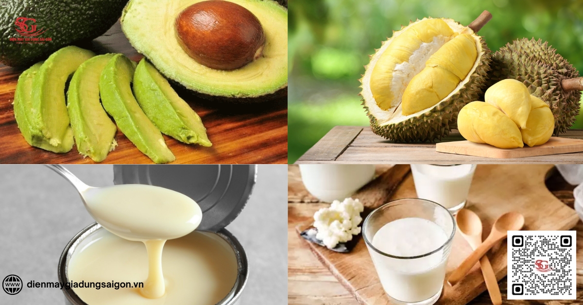 Cách làm sinh tố bơ sầu riêng