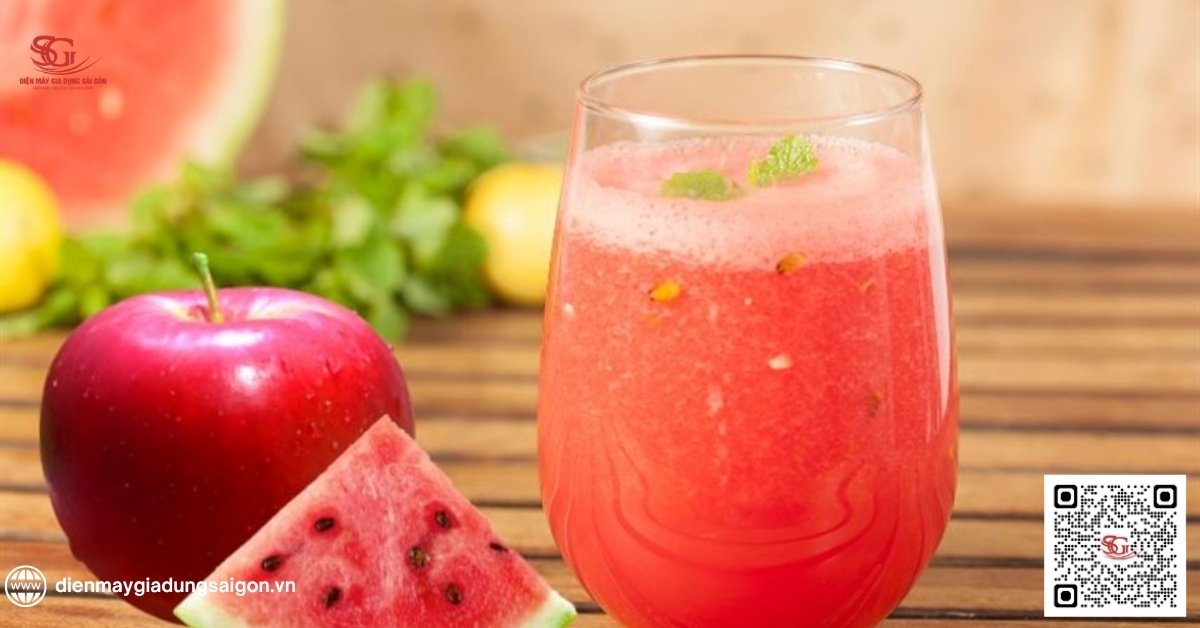 Nước ép táo dưa hấu