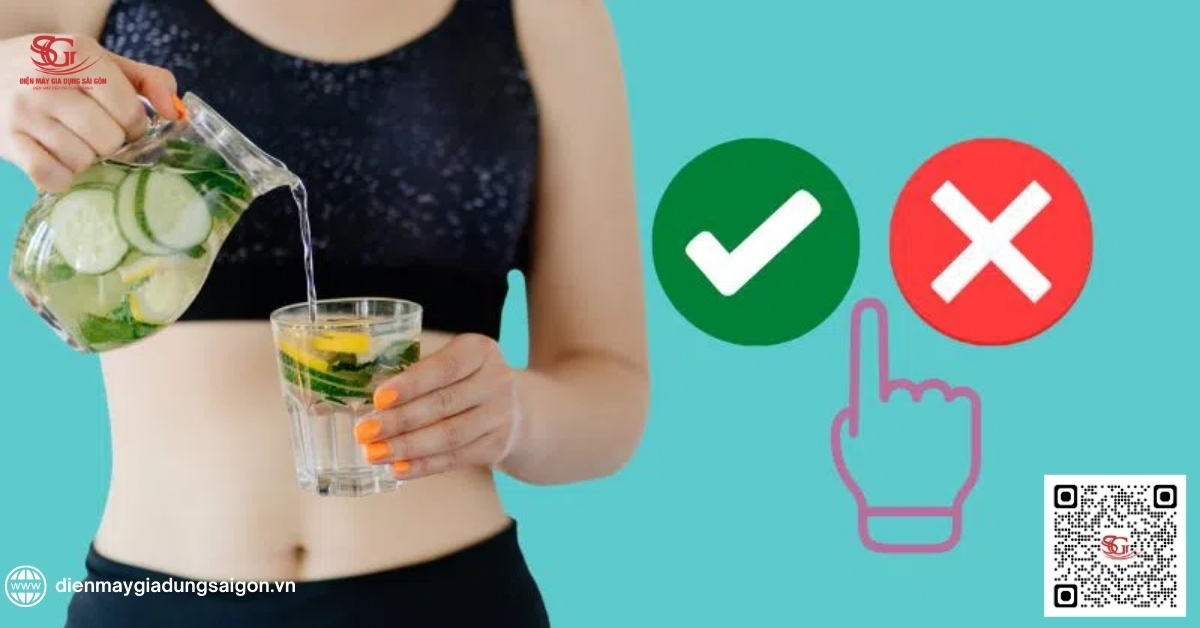 Các nguyên tắc uống nước detox giảm cân an toàn
