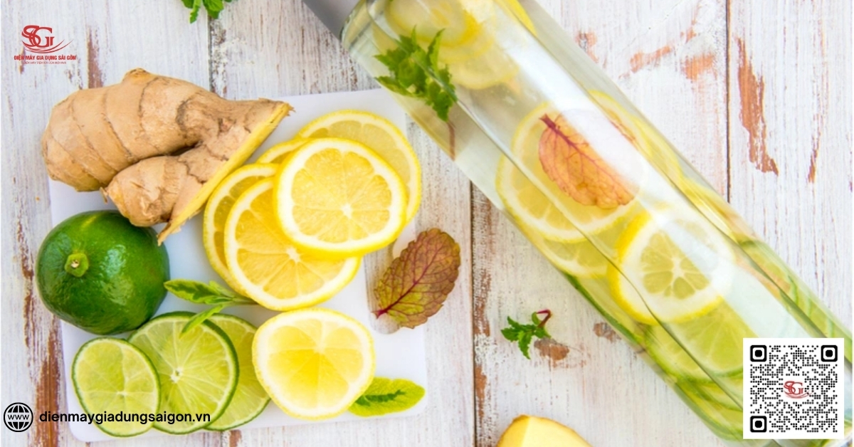 Cách làm nước detox chanh gừng