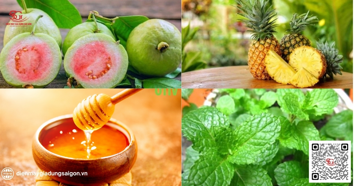 Cách làm nước ép ổi dứa