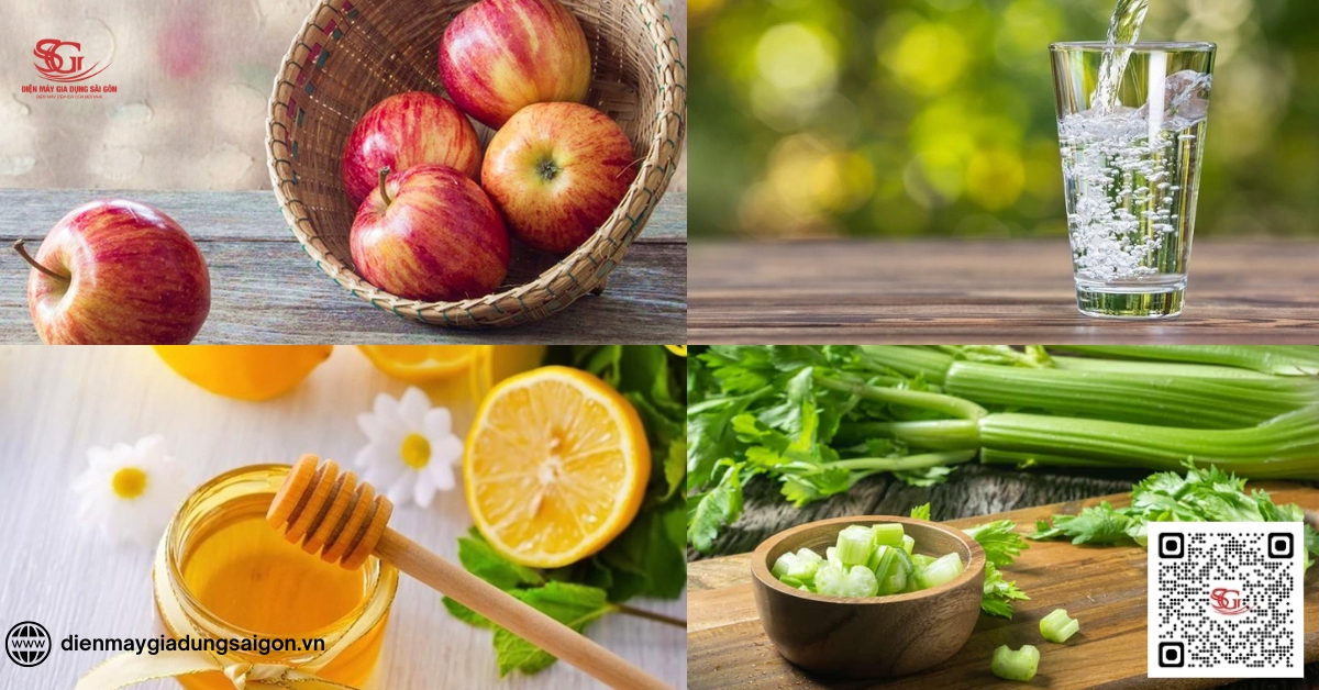 Cách làm nước ép cần tây táo giảm cân