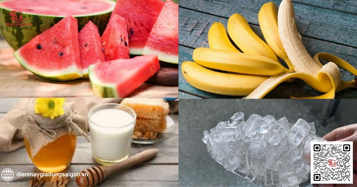Cách làm sinh tố dưa hấu với chuối