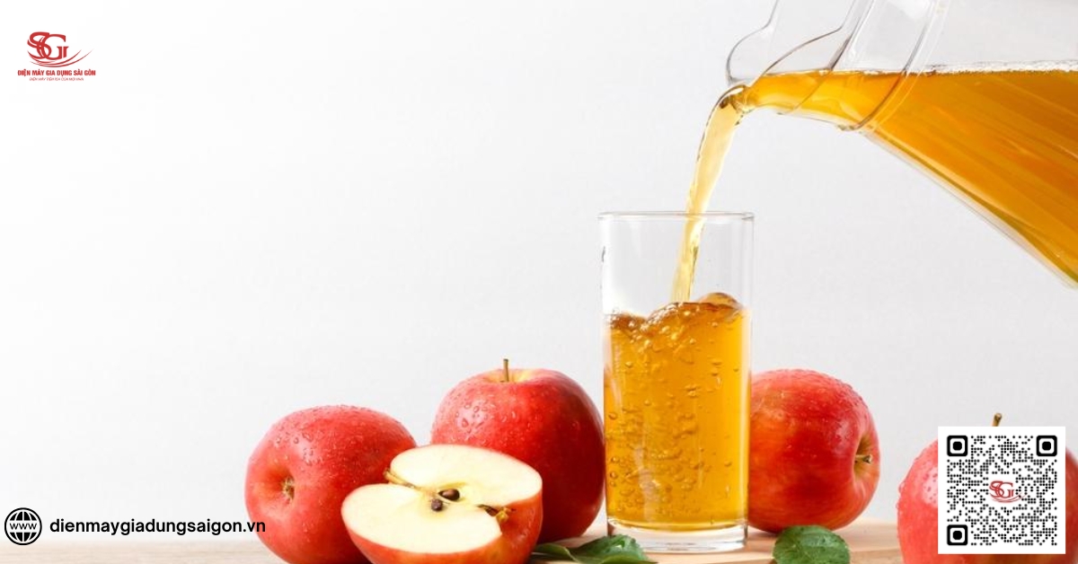 Hoàn thiện và thưởng thức nước ép táo