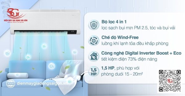 máy lạnh Samsung 1.5 HP