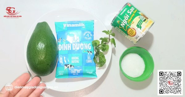 Nguyên liệu làm sinh tố bơ
