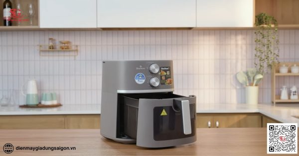 Làm heo quay bằng nồi chiên không dầu 7 lít BlueStone AFB-5856