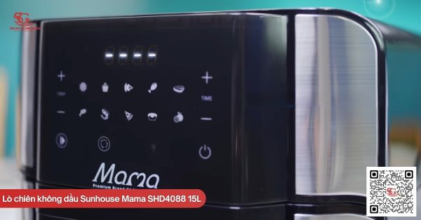 10 chương trình nấu tự động của lò chiên không dầu Sunhouse Mama SHD4088 15 lít