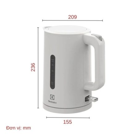 Bình đun siêu tốc Electrolux 1.7 lít E2EK1-100W_ĐMGDSG