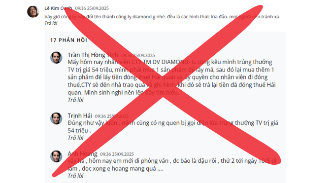 Diamong G - Mọi hình thức mua bán và giao dịch đều diễn ra minh bạch, rõ ràng