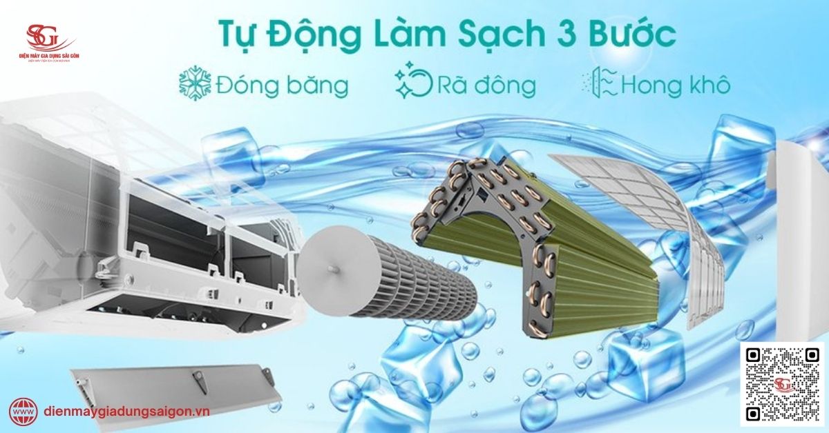 Chế độ làm sạch của máy lạnh Hisense