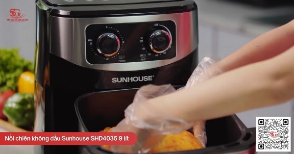 Dung tích lớn 9 lít tiện lợi cho gia đình