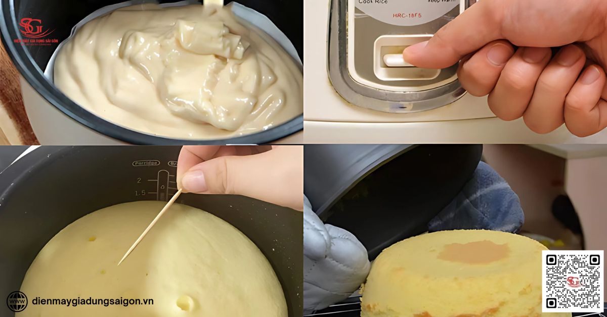 Mẹo làm bánh sinh nhật bằng nồi cơm điện