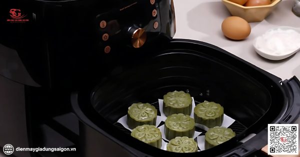 nướng bánh trung thu theo dung tích nồi chiên không dầu