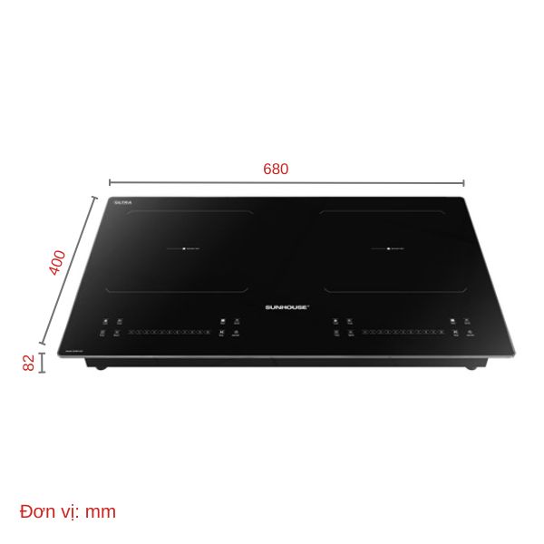 BẾP ĐÔI ĐIỆN TỪ SUNHOUSE SHB81022_ĐMGDSG