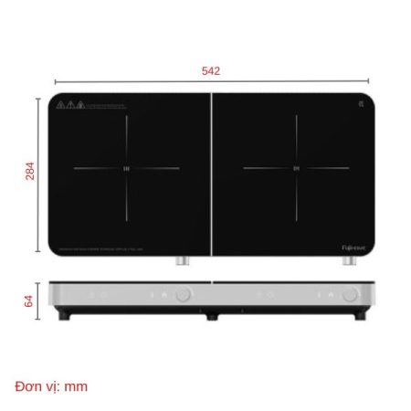 Bếp từ đôi Fujihome IC2602S_ĐMGDSG