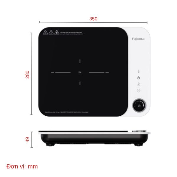 Bếp từ đơn Fujihome IC1901W_ĐMGDSG