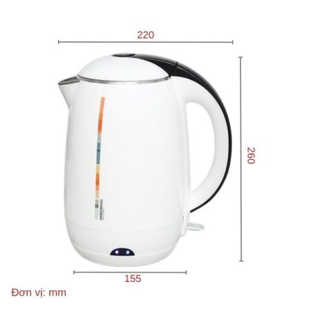 Bình đun siêu tốc Hawonkoo 1.8 lít KEH-180-W_ĐMGDSG