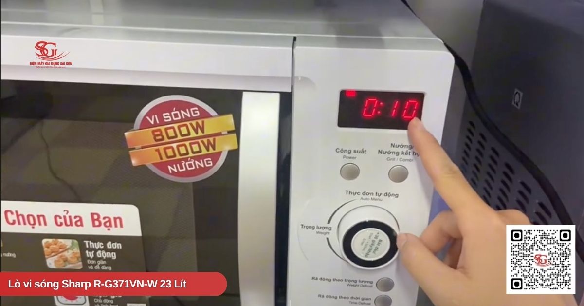 Công suất vi sóng 800W linh hoạt