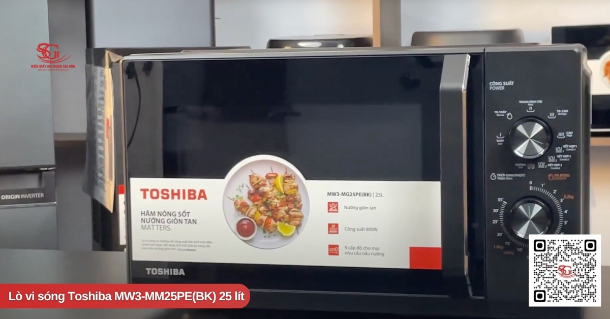 Lò vi sóng Toshiba MW3-MM25PE(BK) 25 lít