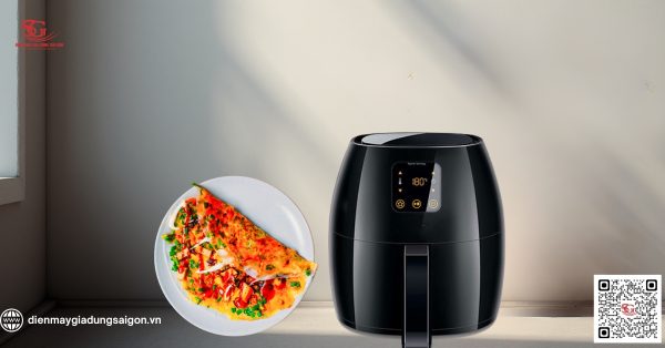 Nướng bằng nồi chiên không dầu giúp bánh tráng vẫn giòn rụm