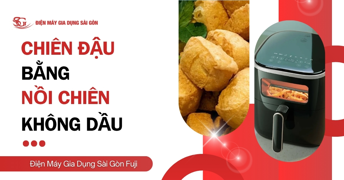 Cách chiên đậu bằng nồi chiên không dầu ĐƠN GIẢN, giòn lâu