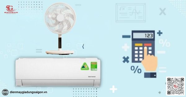 cách tính lượng điện tiêu thụ của máy lạnh và quạt