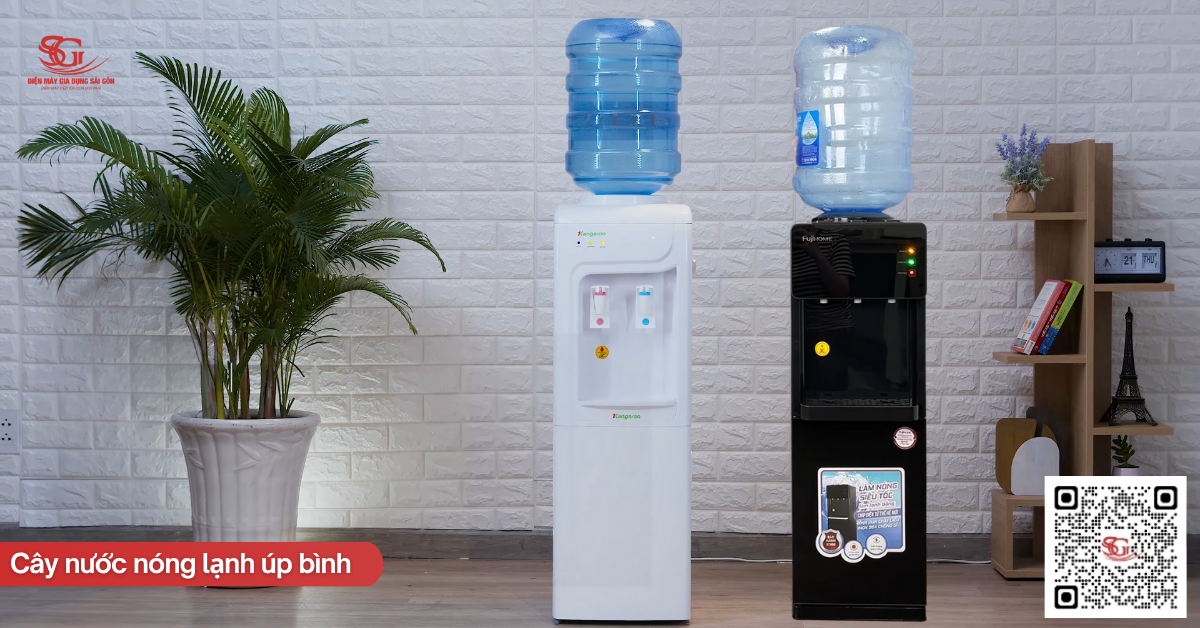 Cấu tạo chi tiết của cây lọc nước nóng lạnh úp bình