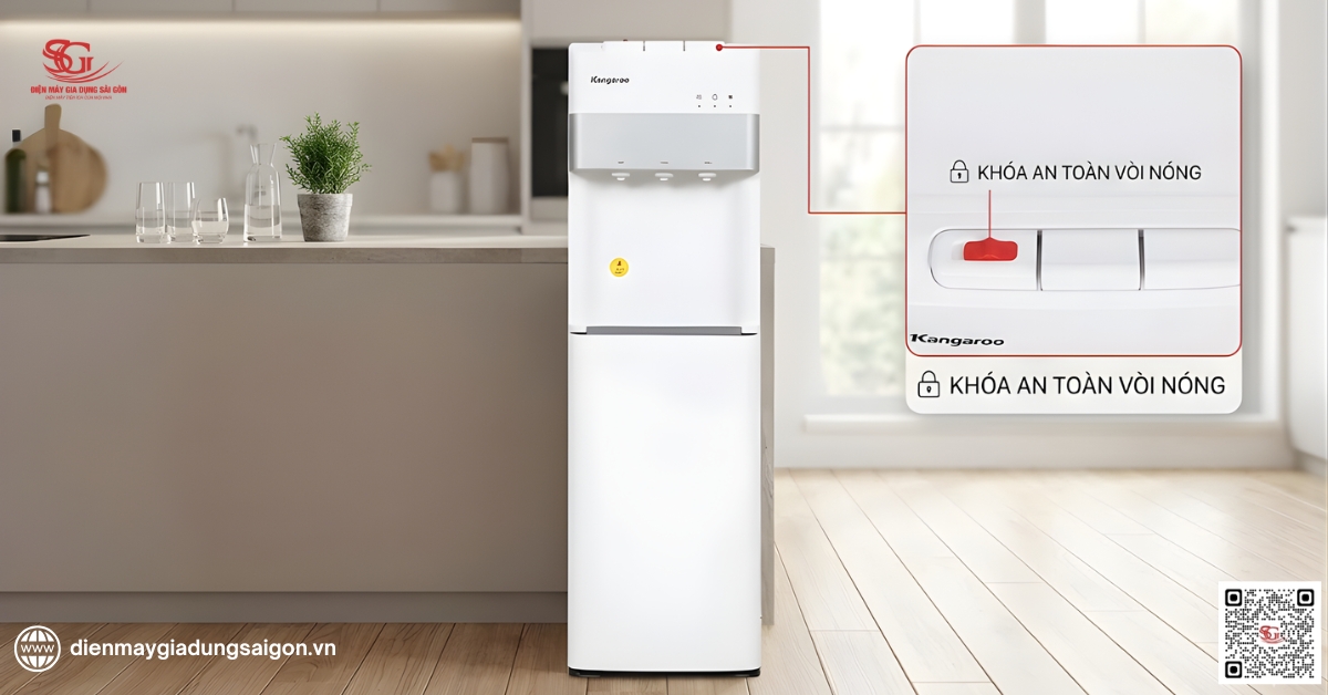 Kangaroo KG56A3 khóa vòi nước nóng và công tắc độc lập