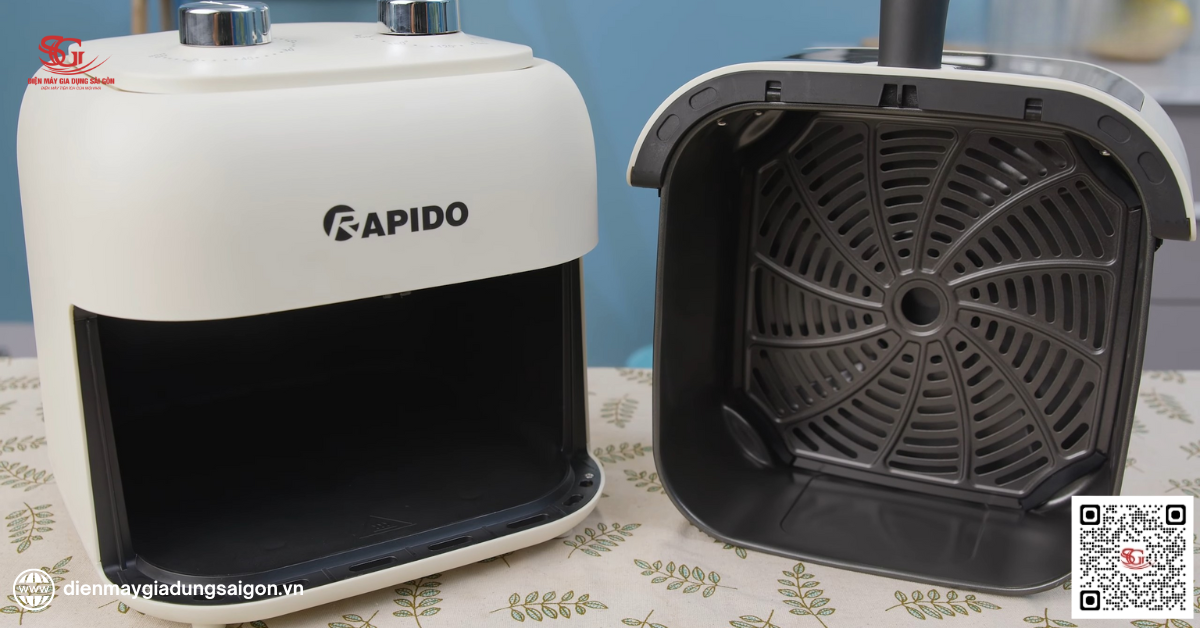 Lưỡi dao tự động trên nồi chiên không dầu Rapido