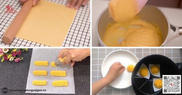 Công thức làm bánh su kem vỏ ngoài giòn bằng nồi chiên không dầu