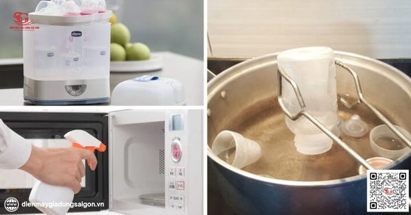 Nguyên tắc tiệt trùng bình sữa bằng lò vi sóng 