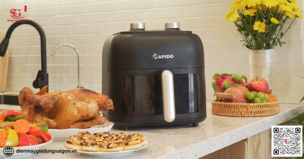 Nồi chiên không dầu Rapido có tốt không? Của nước nào?