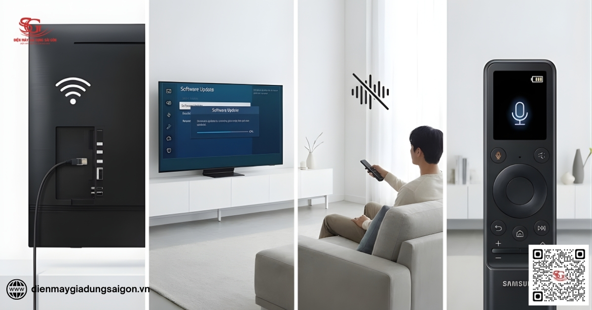 Chuẩn bị trước khi cài đặt điều khiển giọng nói tivi Samsung