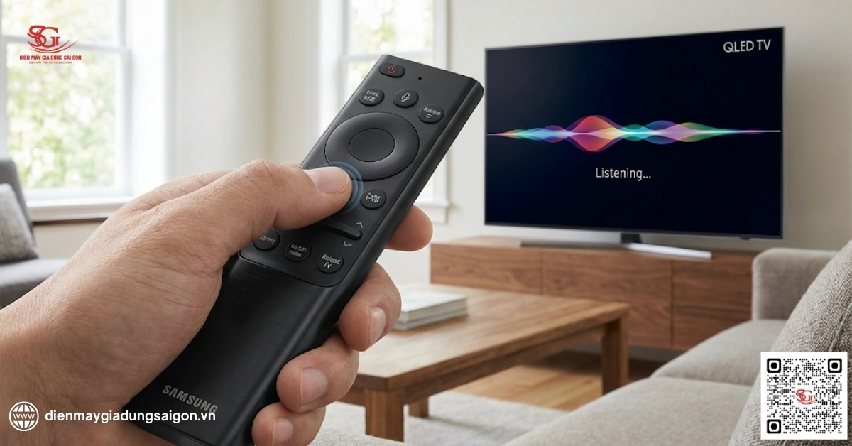 Kiểm tra tivi Samsung có điều khiển bằng giọng nói không bằng cách kích hoạt thử tính năng giọng nói