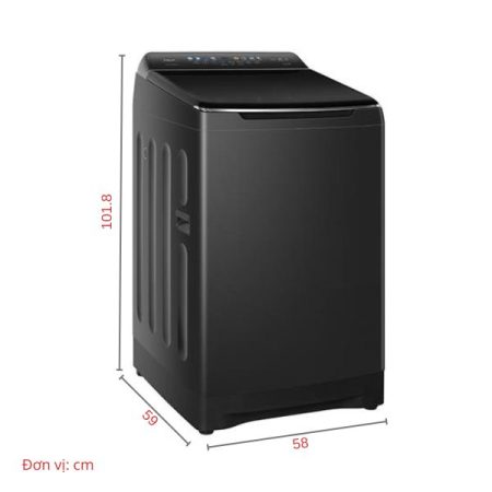 Máy giặt lồng đứng Aqua Inverter 14kg AWM14-B2158L(B)_ĐMGDSG