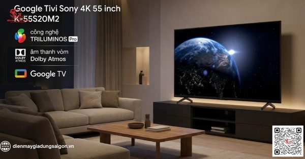 Google Tivi Sony 4K 55 inch K-55S20M2