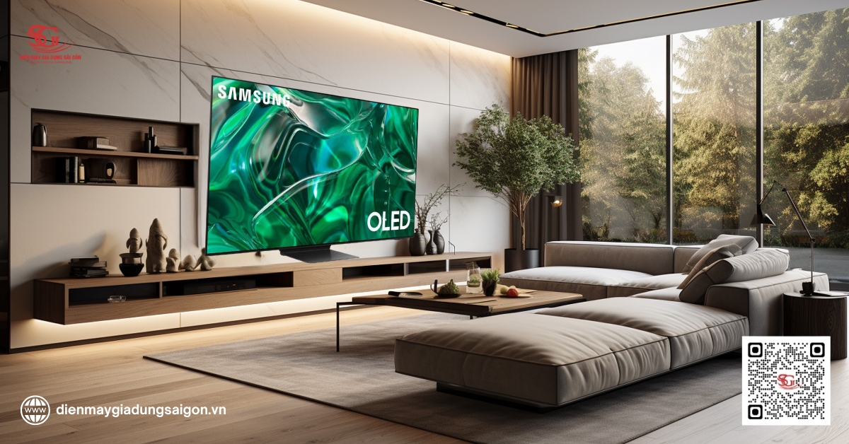 So sánh tivi NanoCell và OLED để xem Smart Tivi Samsung OLED 4K 77 inch QA77S95CA (2023) có đáng đầu tư cho phòng khách lớn không