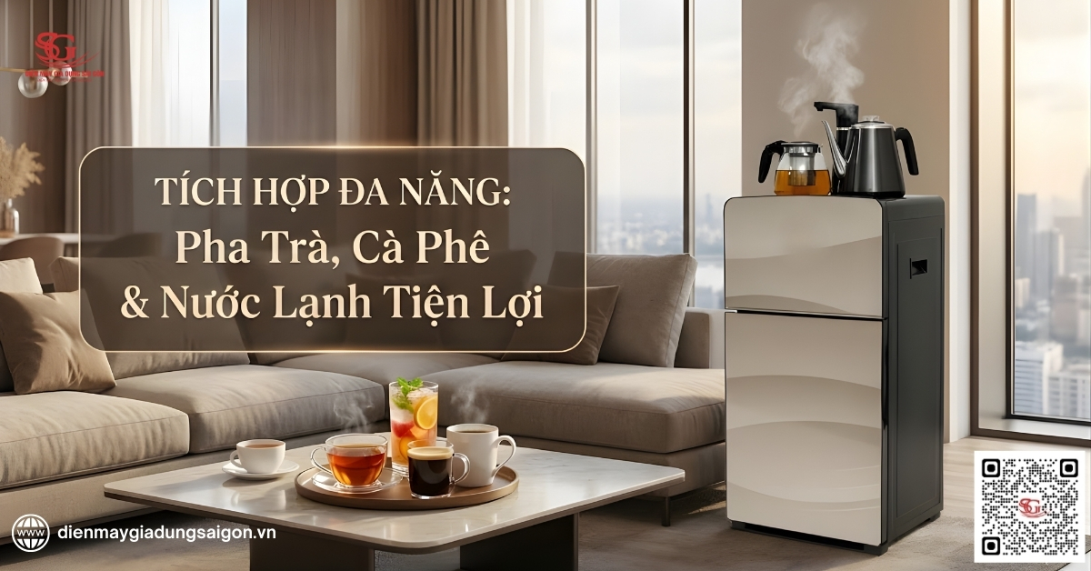 Tích hợp đa năng (3 trong 1) của cây nước nóng lạnh 1 vòi