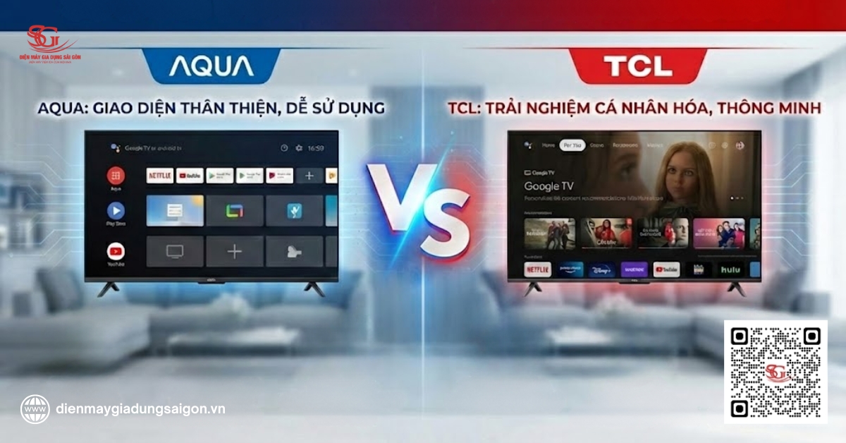 So sánh tivi AQua và TCL về hệ điều hành