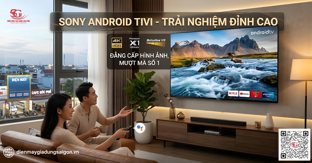 Android Tivi Sony – Đẳng cấp hình ảnh, mượt mà số 1