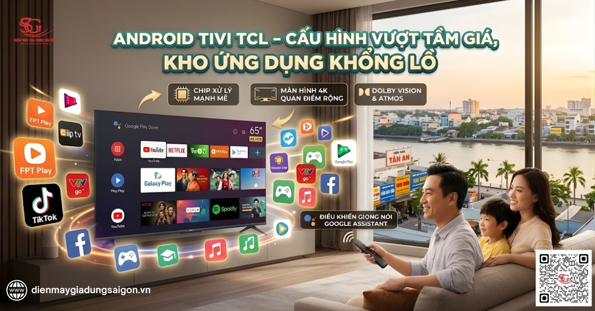 Android Tivi TCL – Cấu hình vượt tầm giá, kho ứng dụng khổng lồ