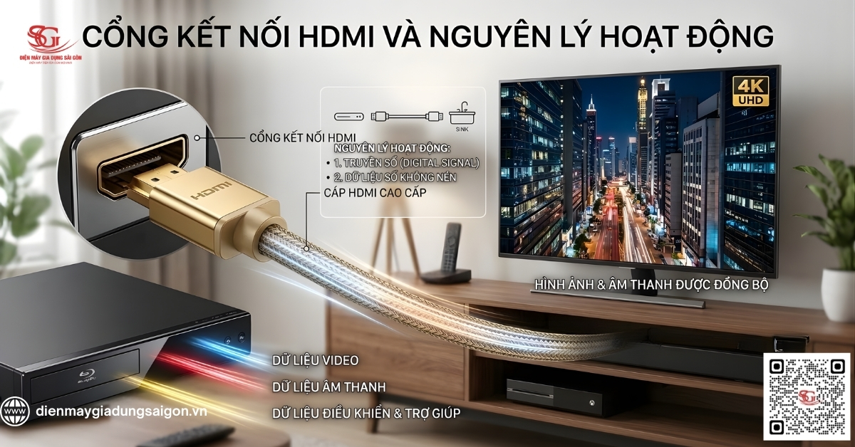 Cổng kết nối HDMI là gì và nguyên lý hoạt động