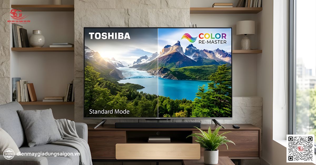 Công nghệ Color Re-master trên tv Toshiba