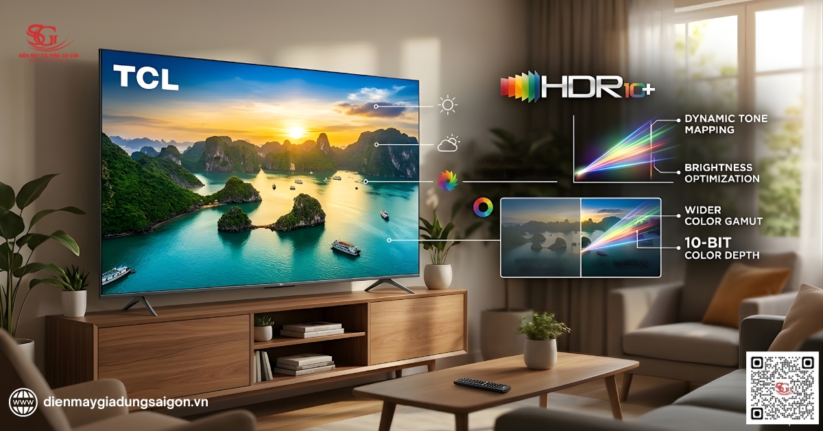 Công nghệ HDR10+ trên tivi TCL