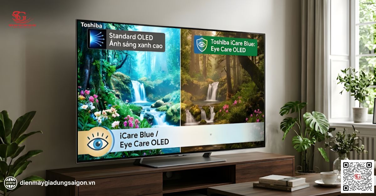 Công nghệ iCare Blue/Eye Care OLED trên tv Toshiba